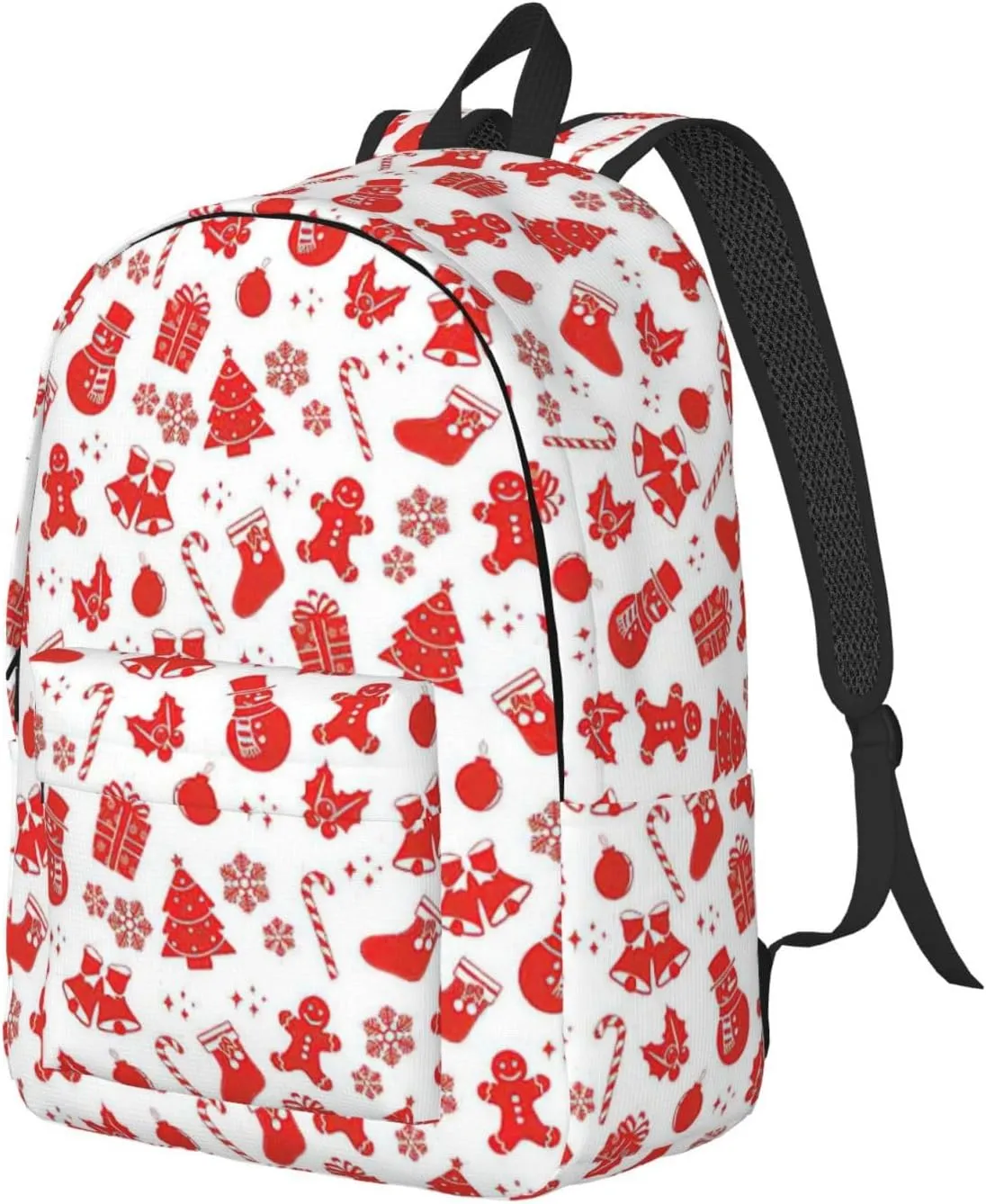 christmas prints Canvas Casual Lightweight Duffel Bag, Fashion Duffel Bag, Unisex Travel Backpack