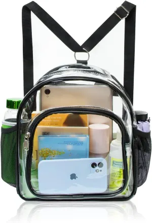 Clear Backpack for Women - Stadium Approved Convertible Crossbody Purse for Concerts, Gym & Travel