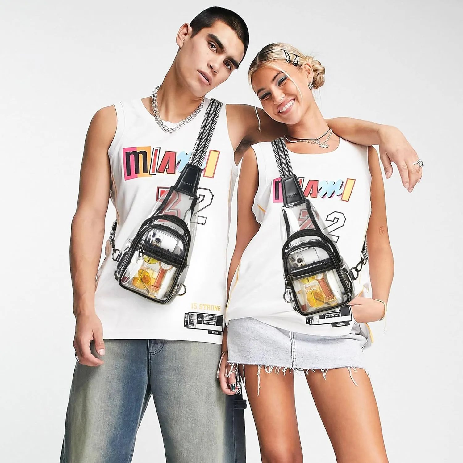 Clear Bag for Stadium Events Approved Clear Purses for Women Crossbody Transparent Bag Stadium Bags for Concert Sport
