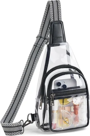 Clear Bag for Stadium Events Approved Clear Purses for Women Crossbody Transparent Bag Stadium Bags for Concert Sport