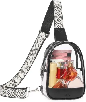 CLUCI Clear Bag for Stadium Events, Clear Crossbody Bag Purses for women stadium Transparent, Concerts Sports