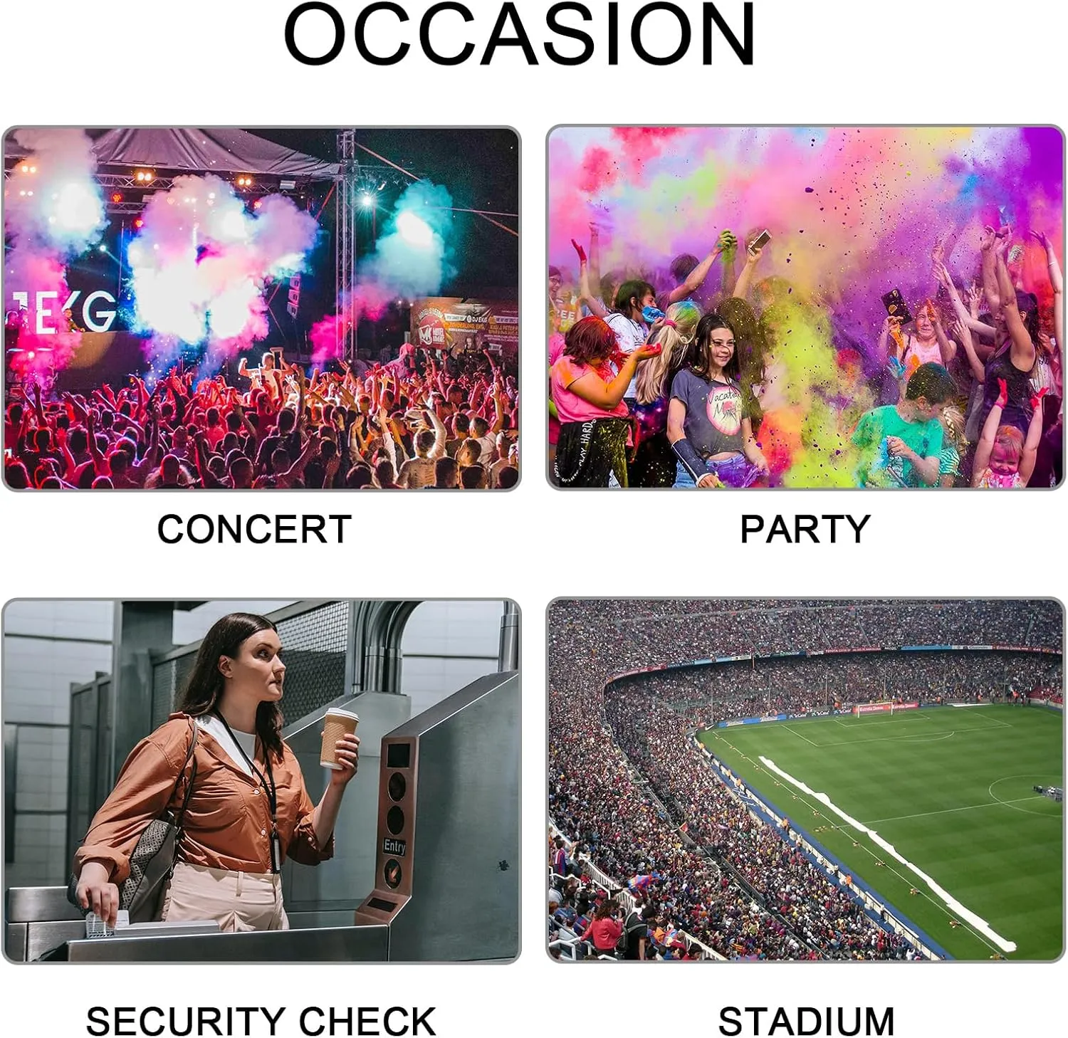 CLUCI Clear Bag for Stadium Events, Clear Crossbody Bag Purses for women stadium Transparent, Concerts Sports