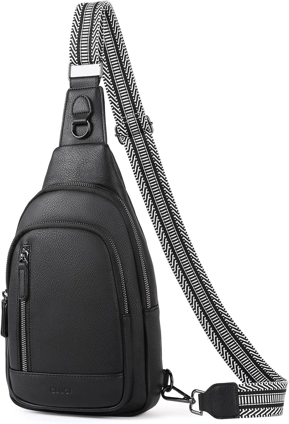 CLUCI Crossbody Bags for Women - Sling Backpack Travel Bag in Leather