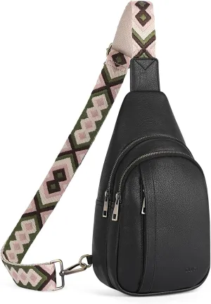 CLUCI Crossbody Bags for Women - Sling Backpack Travel Bag in Leather