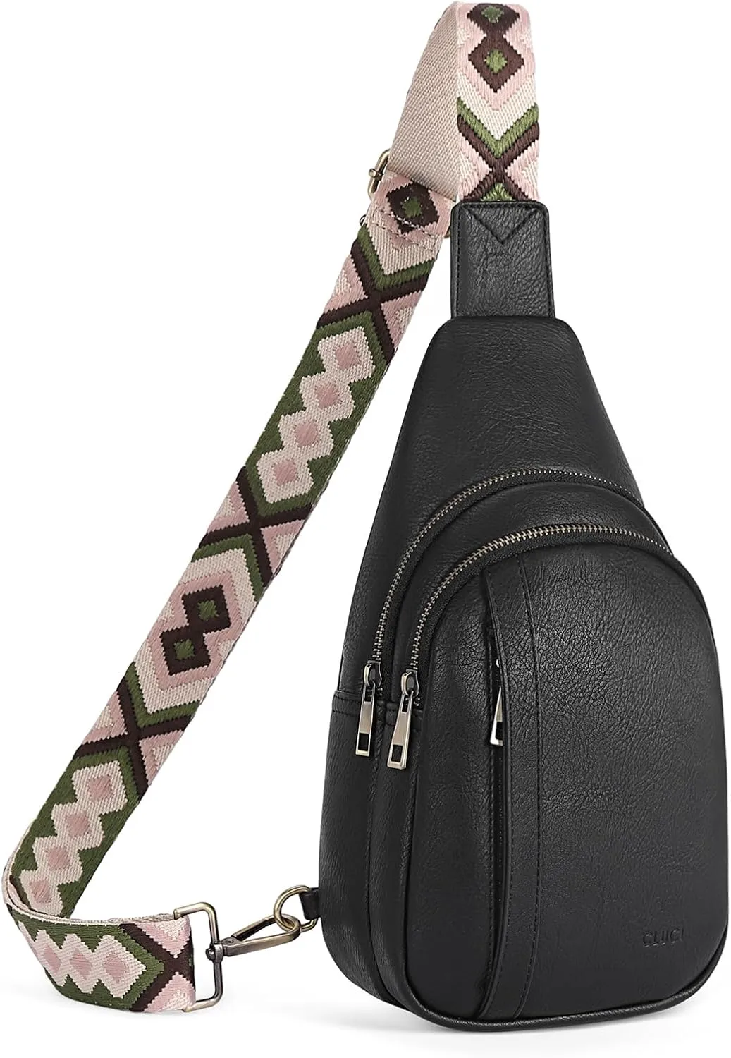 CLUCI Crossbody Bags for Women - Sling Backpack Travel Bag in Leather