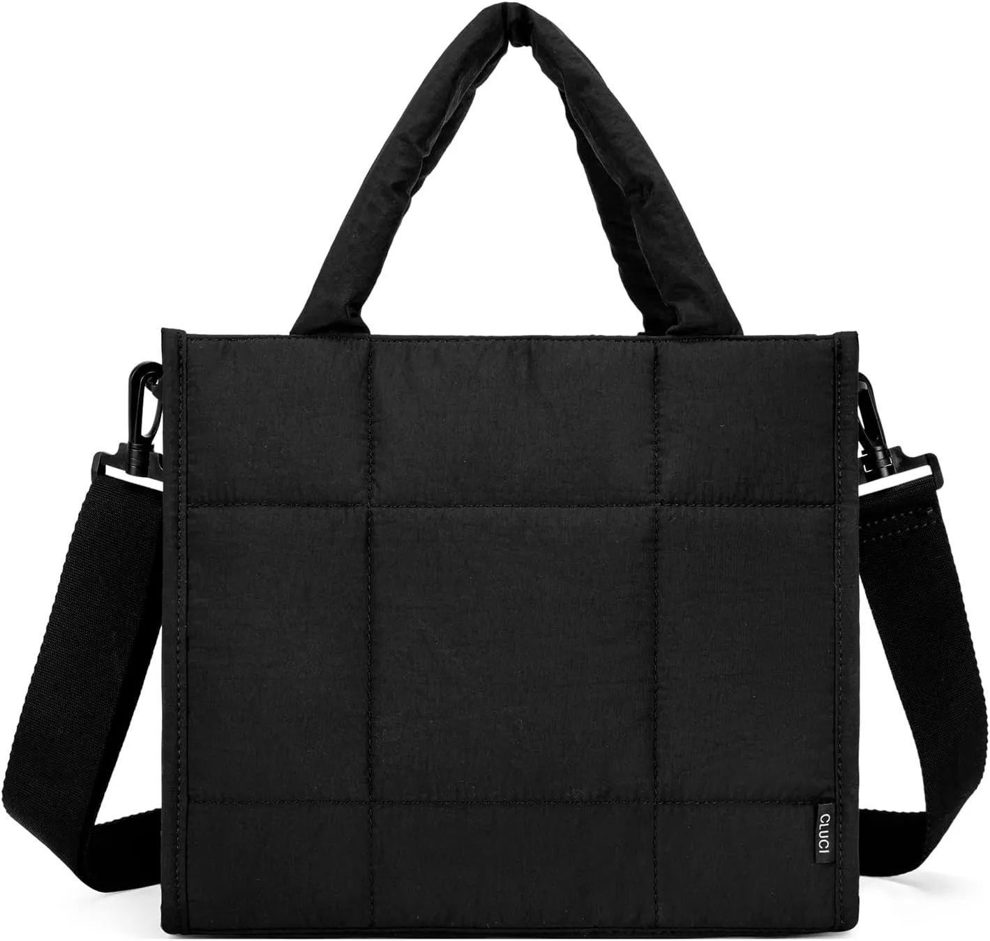 CLUCI Puffer Tote Bag for Women, Quilted Puffy Handbag, Lightweight Travel Crossbody Bag, Shoulder Purses for Shop Work Gym