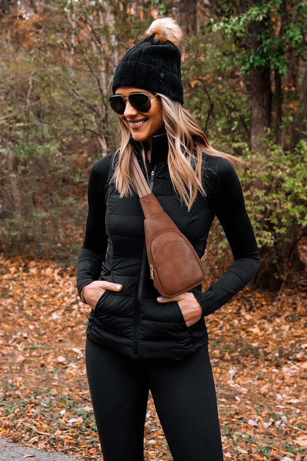 CLUCI Small Sling Bag for Women,Vegan Leather Crossbody Bags for Women,Fanny Packs with Guitar Strap