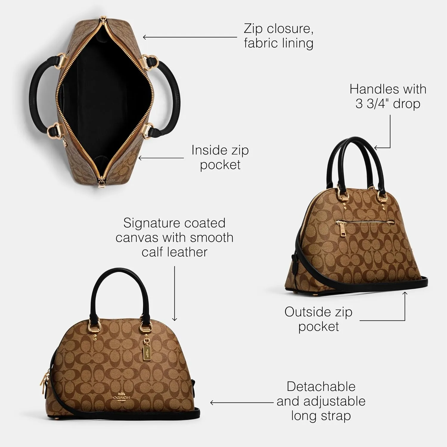 Coach Unisex Katy Satchel