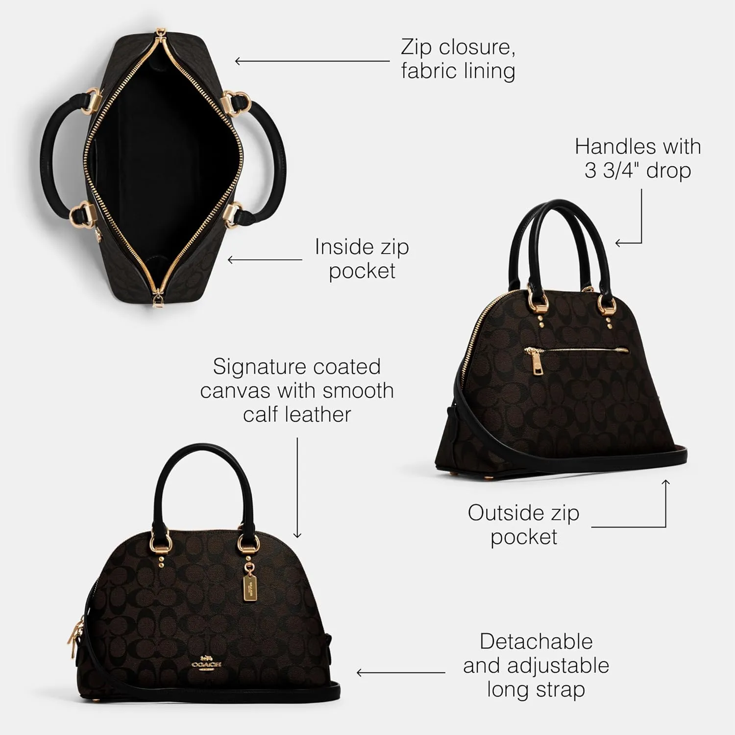 Coach Unisex Katy Satchel