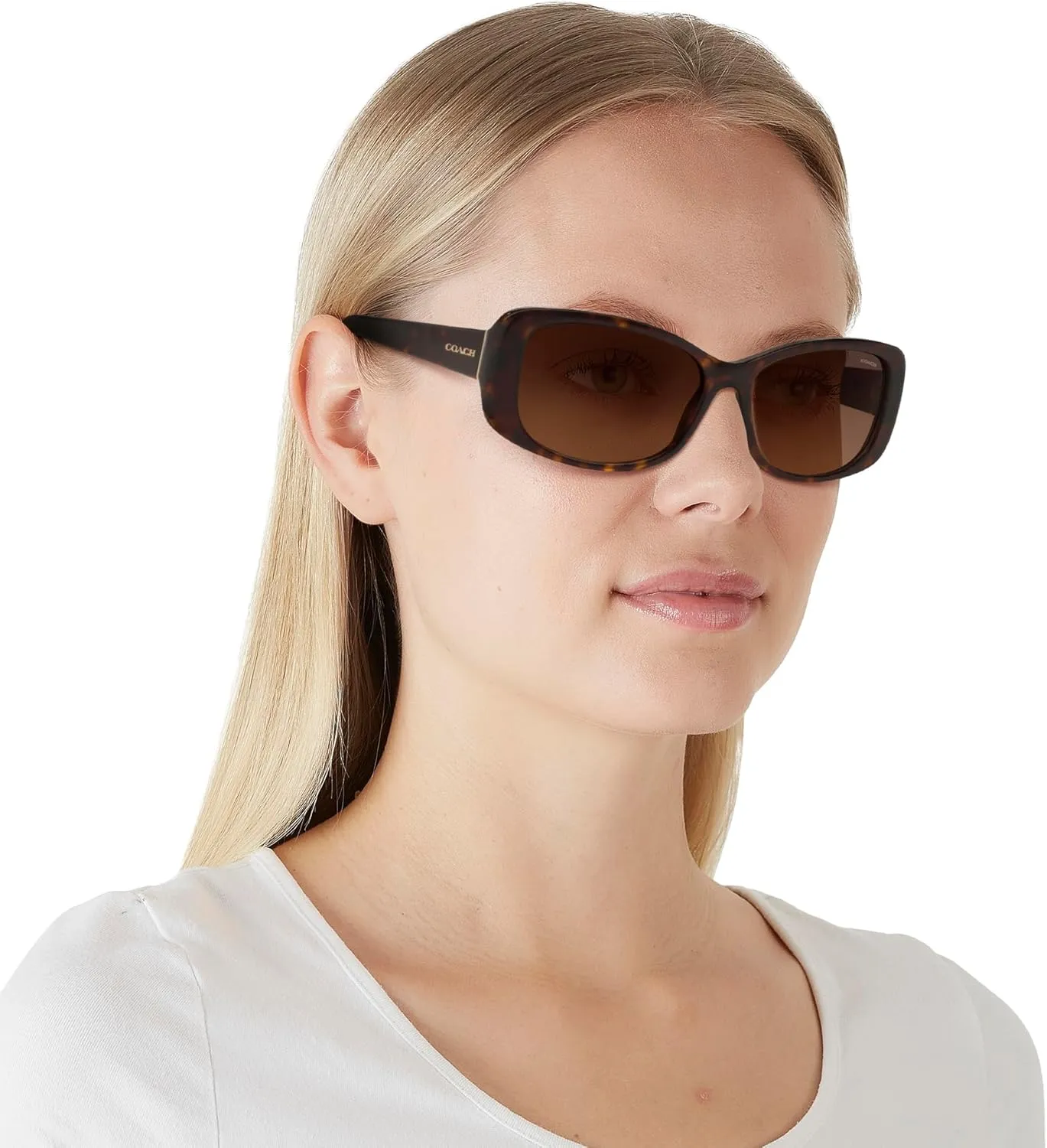 Coach Women's Hc8168 Rectangular Sunglasses
