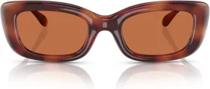 COACH Women's Hc8390u Sculpted C Hardware Universal Fit Rectangular Sunglasses