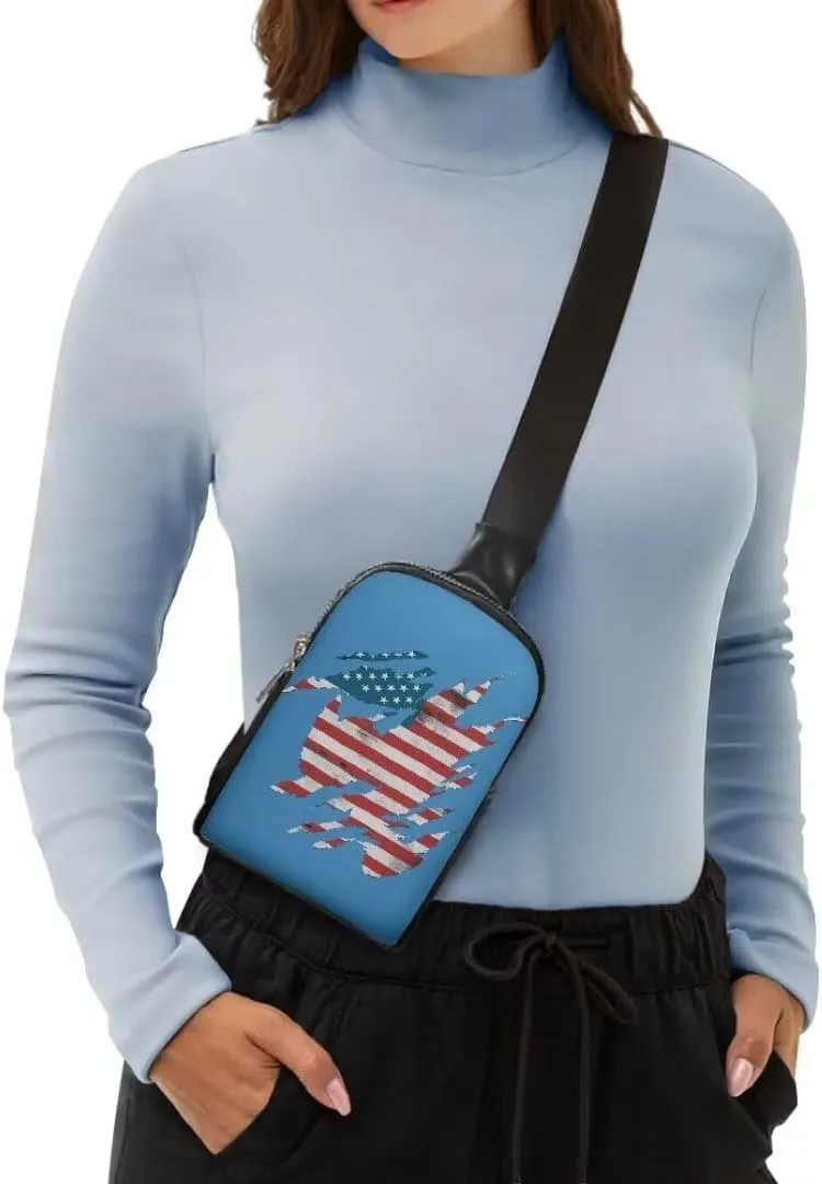 Coldinair Tie Dye Small Sling Bag for Women Crossbody Sling Backpack Fanny Packs Chest Bag for Travel,Lightweight