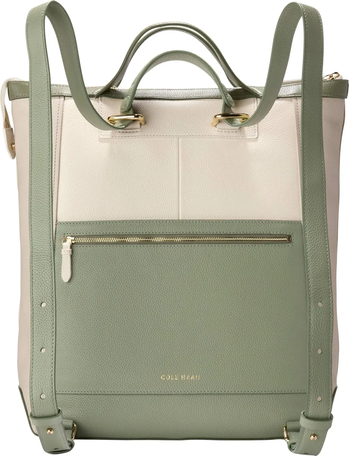 Cole Haan Grand Ambition Convertible Luxe Backpack, Olivine/Ancient Scroll/Oil Green/Olive Night