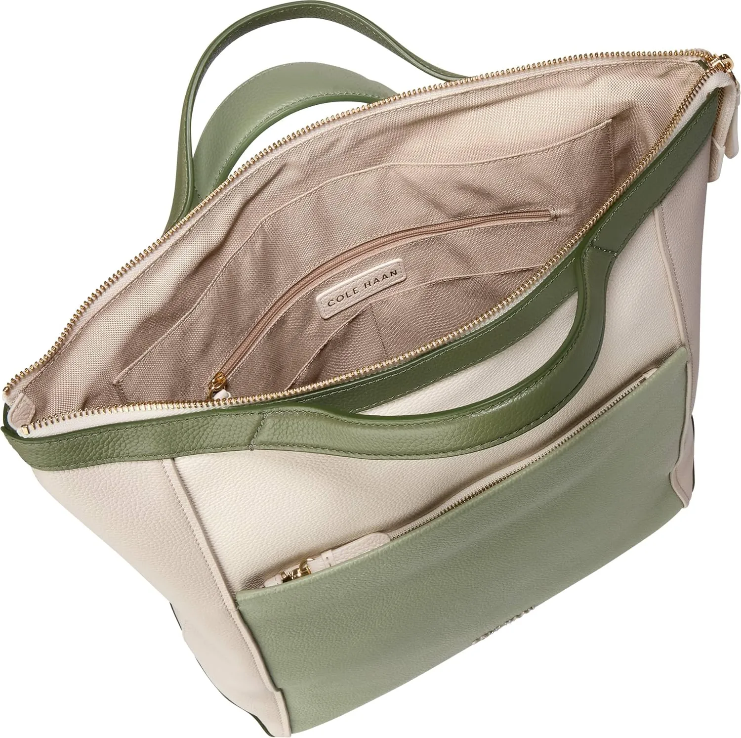 Cole Haan Grand Ambition Convertible Luxe Backpack, Olivine/Ancient Scroll/Oil Green/Olive Night