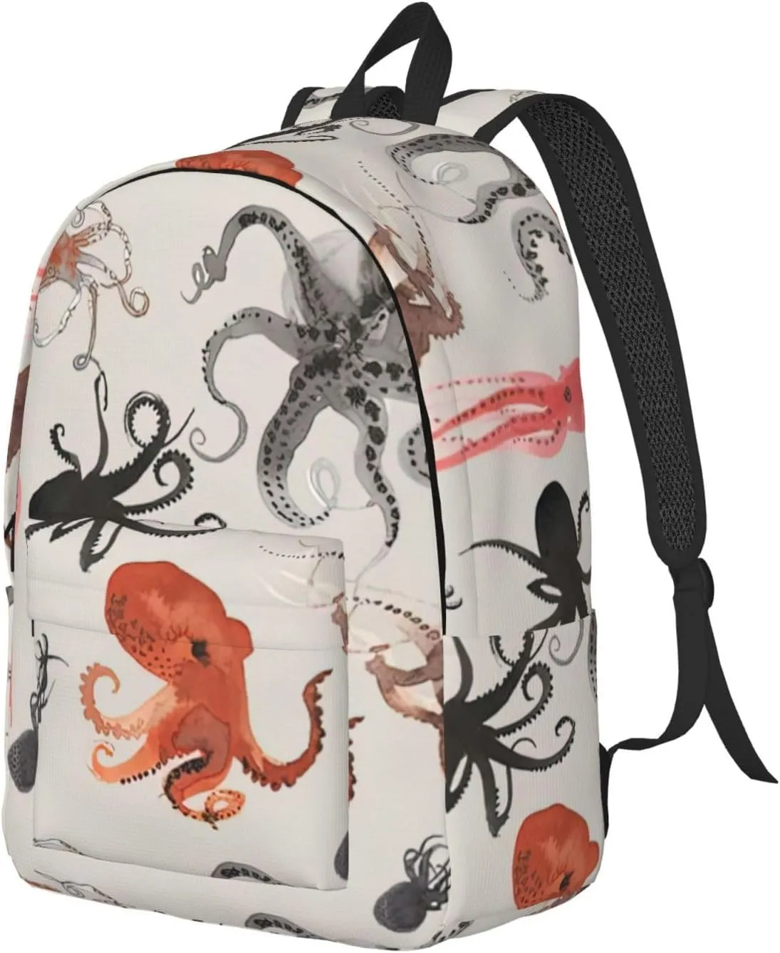 Color octopus Canvas Casual Lightweight Duffel Bag, Fashion Duffel Bag, Unisex Travel Backpack