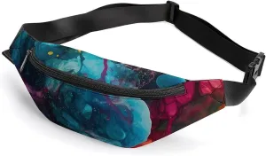 Colorful Art Fanny Pack for Women Men Waist Bag Waterproof Belt Bag with Adjustable Strap