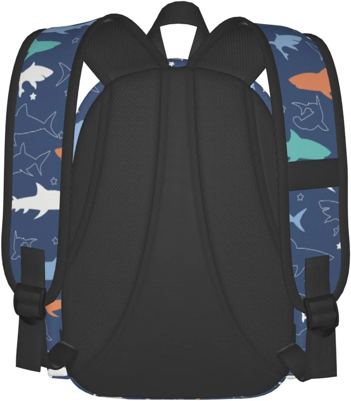 Colorful shark Backpacks 15 Inch Laptop Backpack Multipurpose Double Shoulder Bag for Men Women Gifts