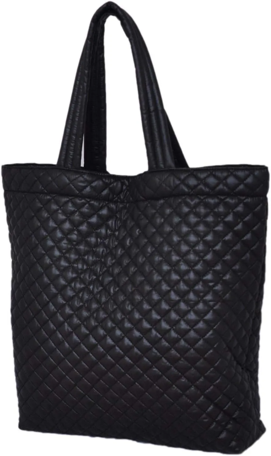 Comfortable light weight quilted Market Tote water repellent Color Black
