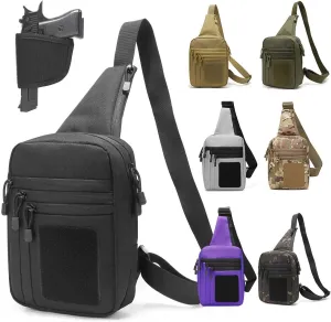 Concealed Carry Bag for Men Women - Gun Holster CCW Pistol EDC Shoulder Crossbody Sling for Handgun