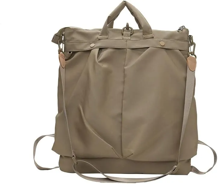 Convertible Backpack Tote Bag for Men and Women Vintage Travel Shoulder Crossbody Bag Large Capacity Commuter Handbag