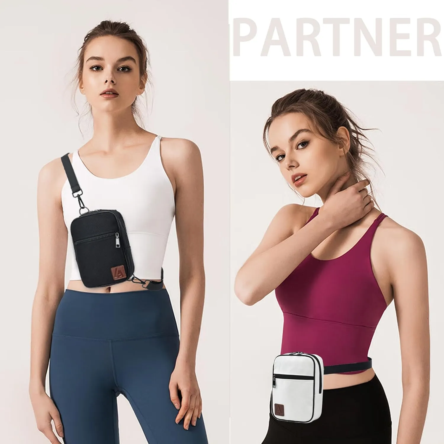Convertible Crossbody Bag for Men/Women,Adjustable Waist/Shoulder/Backpack with 2/3 Strap,Everyday Essentials Carrier