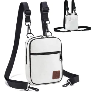 Convertible Crossbody Bag for Men/Women,Adjustable Waist/Shoulder/Backpack with 2/3 Strap,Everyday Essentials Carrier