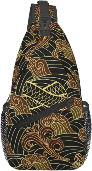 Cool Dragon Crossbody Sling Backpack Sling Bag Travel Hiking Chest Bag Dragon Daypack for Men Women