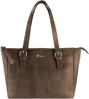 Cork Purse Vegan Handbag for Women | Cruelty Free Satchel Non Leather | Roomy Bag