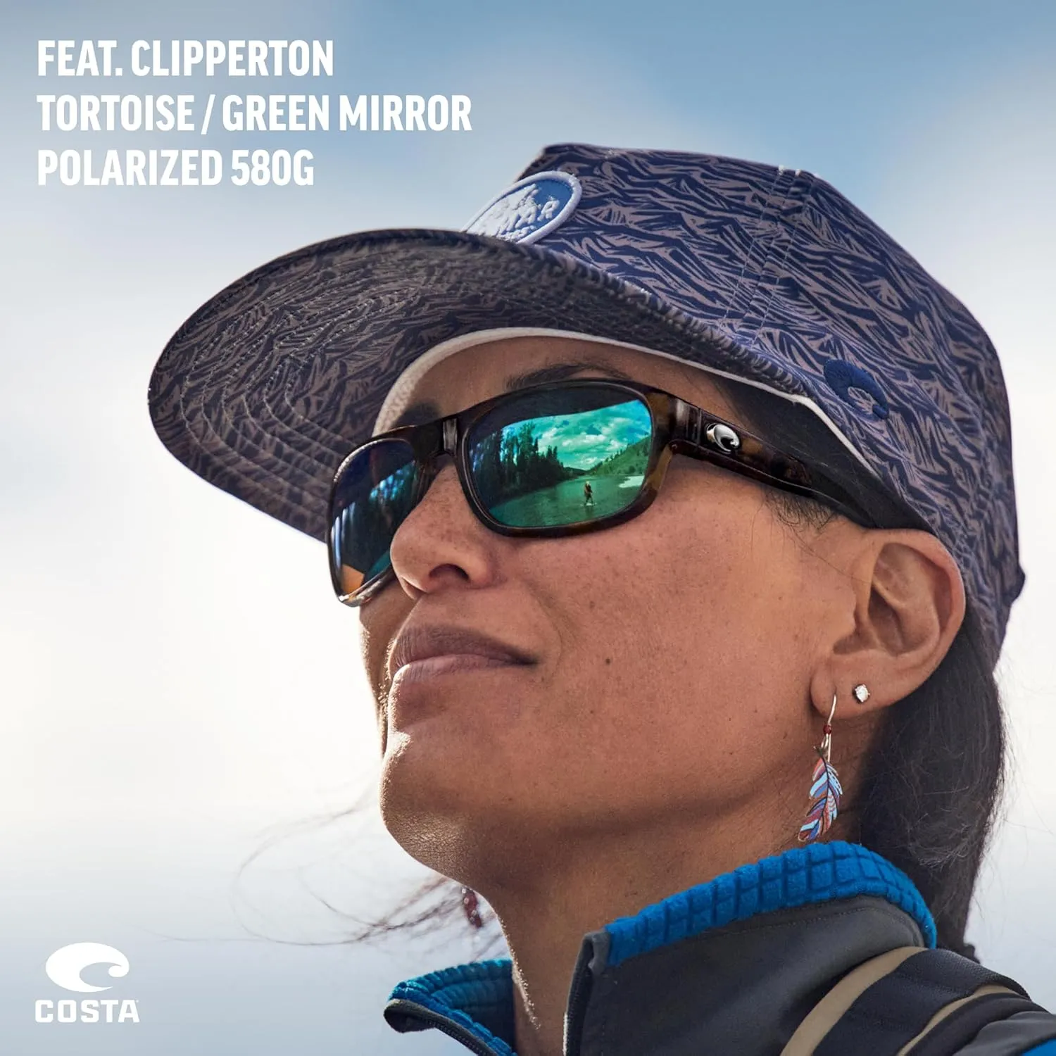 Costa Del Mar Clipperton Rectangular Sunglasses