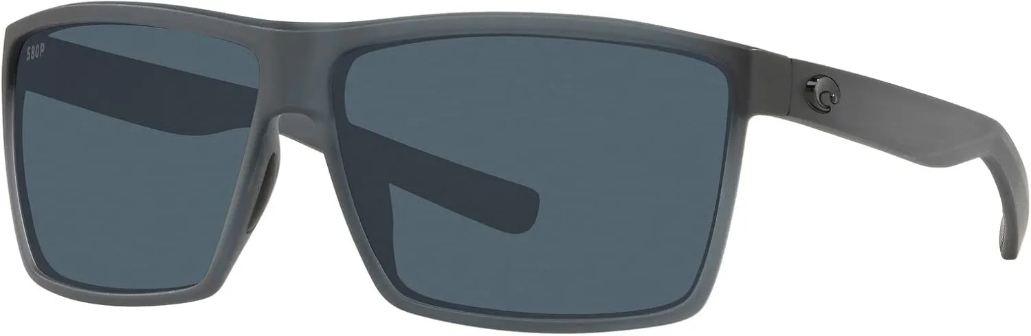 Costa Del Mar Men's Rincon Fishing and Watersports Rectangular Sunglasses
