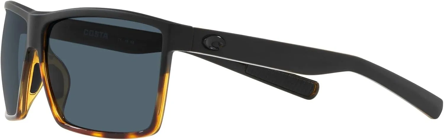 Costa Del Mar Men's Rincon Fishing and Watersports Rectangular Sunglasses