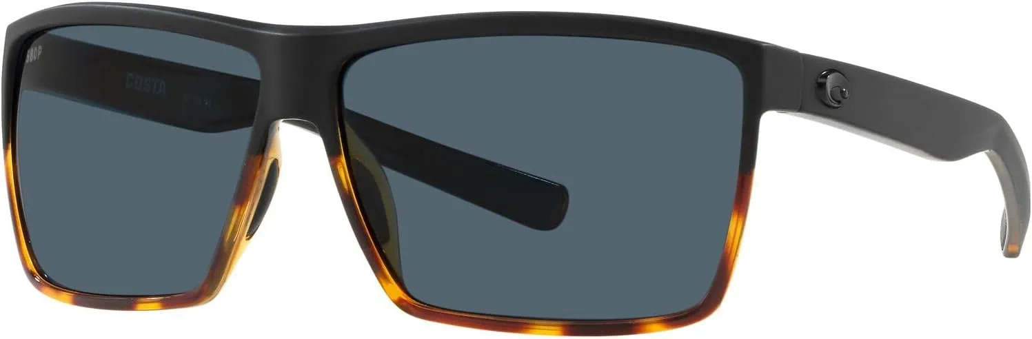 Costa Del Mar Men's Rincon Fishing and Watersports Rectangular Sunglasses