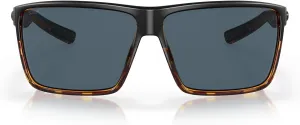 Costa Del Mar Men's Rincon Fishing and Watersports Rectangular Sunglasses