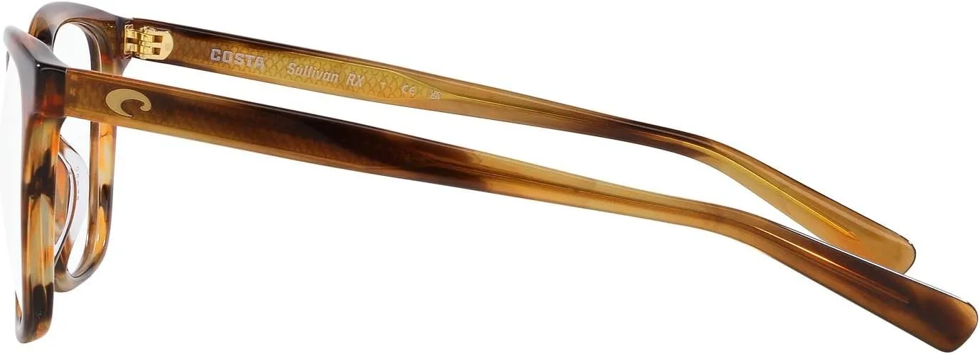 Costa Del Mar Men's Sullivan Rx Rectangular Prescription Eyewear Frames