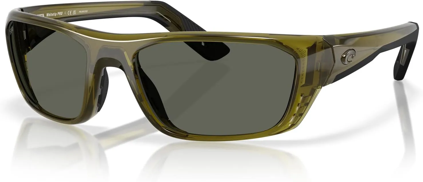 Costa Del Mar Men's Whitetip Pro Rectangular Sunglasses