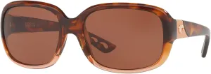 Costa Del Mar Women's Gannet Rectangular Sunglasses