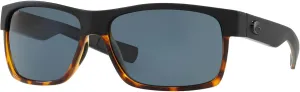 Costa Man Sunglasses Black/Shiny Tortoise Frame, Gray Lenses, 60MM