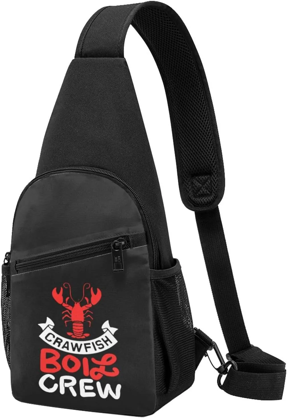 Crawfish Boil Crew Sling Bag Crossbody Backpack Shoulder Casual Daypack Bags for Men Women