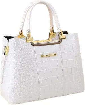 Crocodile Pattern Leather Women's Bag Top-Handle Satchel Handbags Mom Purses Portable Tote Bag Shoulder Messenger Bags
