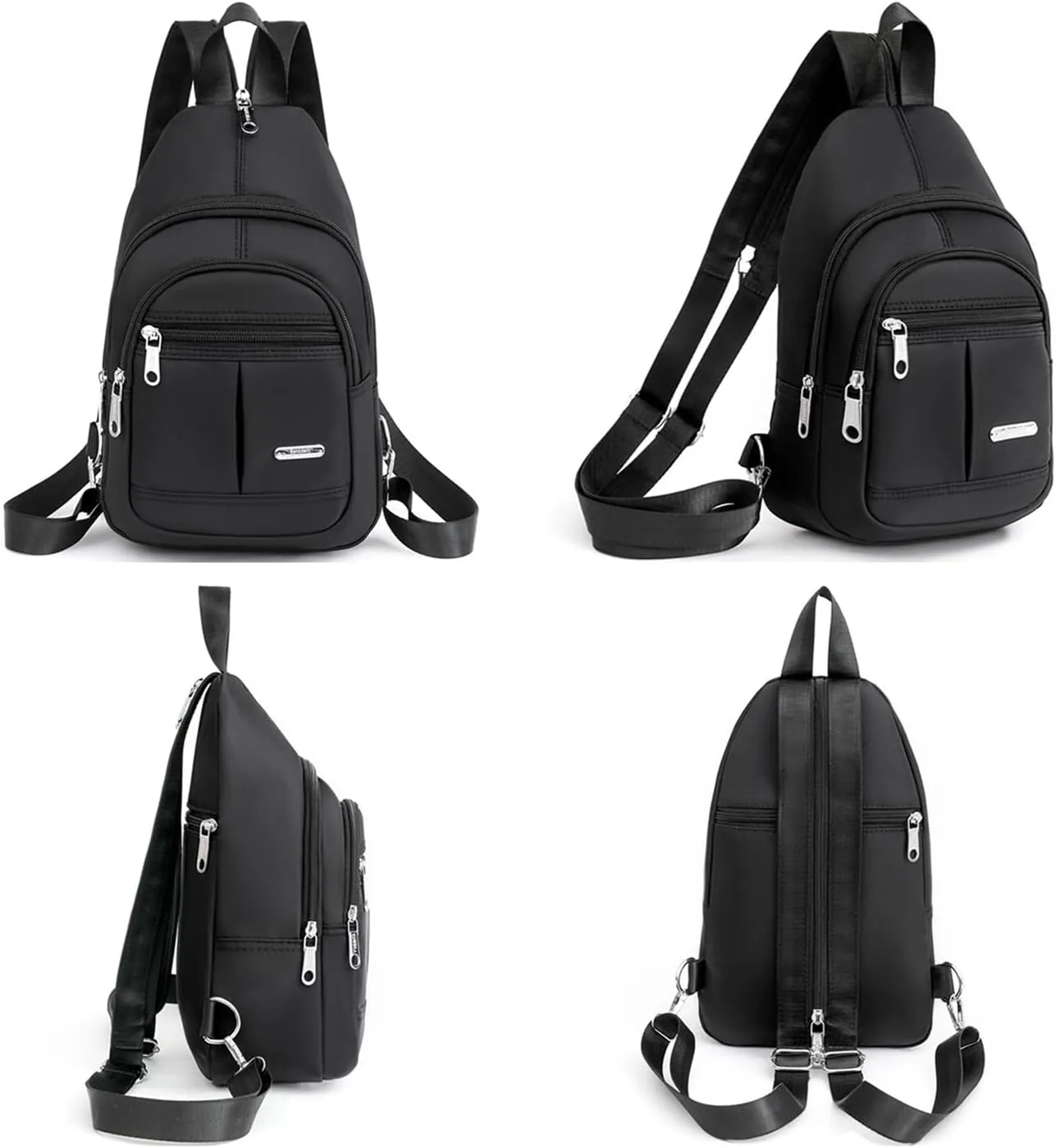 Crossbody Bag Convertible Backpack Small Sling Bag for Women Men Chest Bag Casual Daypack (Wine red)