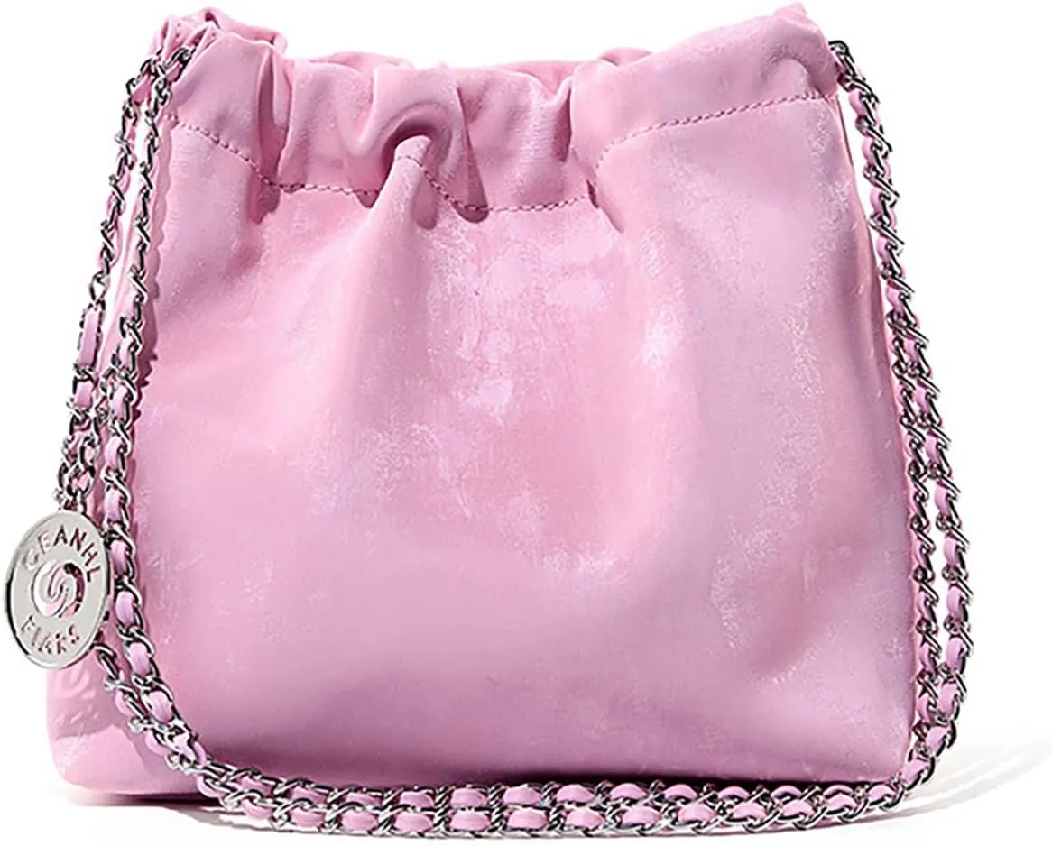 Crossbody Bag For Women Leather Chain Shoulder Purses Hobo Handbag With Adjustable Strap
