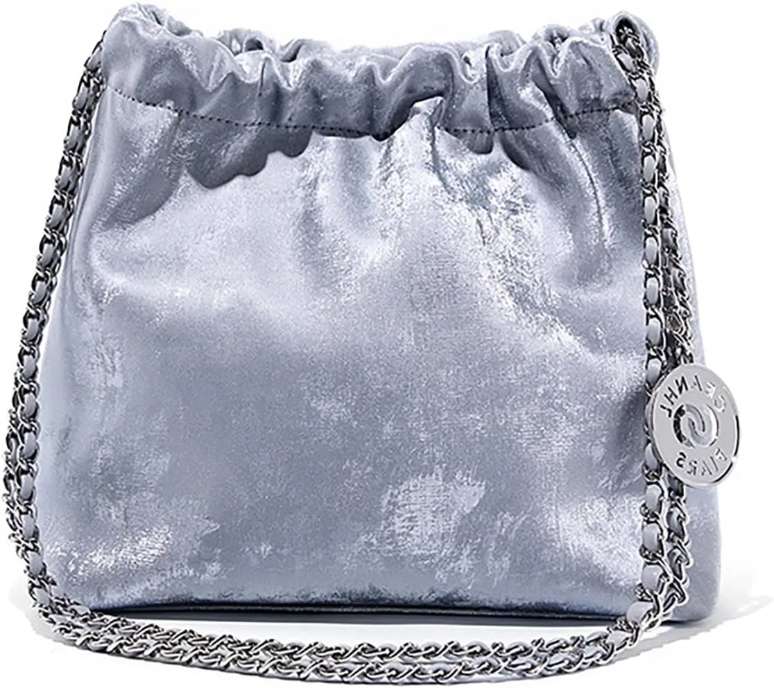 Crossbody Bag For Women Leather Chain Shoulder Purses Hobo Handbag With Adjustable Strap