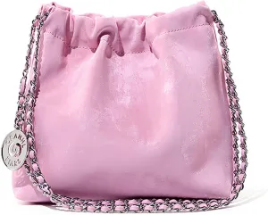 Crossbody Bag For Women Leather Chain Shoulder Purses Hobo Handbag With Adjustable Strap