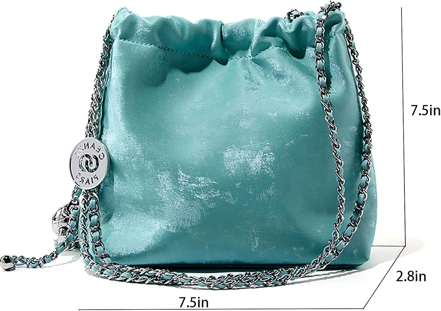 Crossbody Bag For Women Leather Chain Shoulder Purses Hobo Handbag With Adjustable Strap
