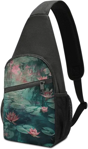 Crossbody Bag for Women Men Sling Bag A Hand Drawn Tiger Chest Bag Crossbody Adjustable Shoulder Bag