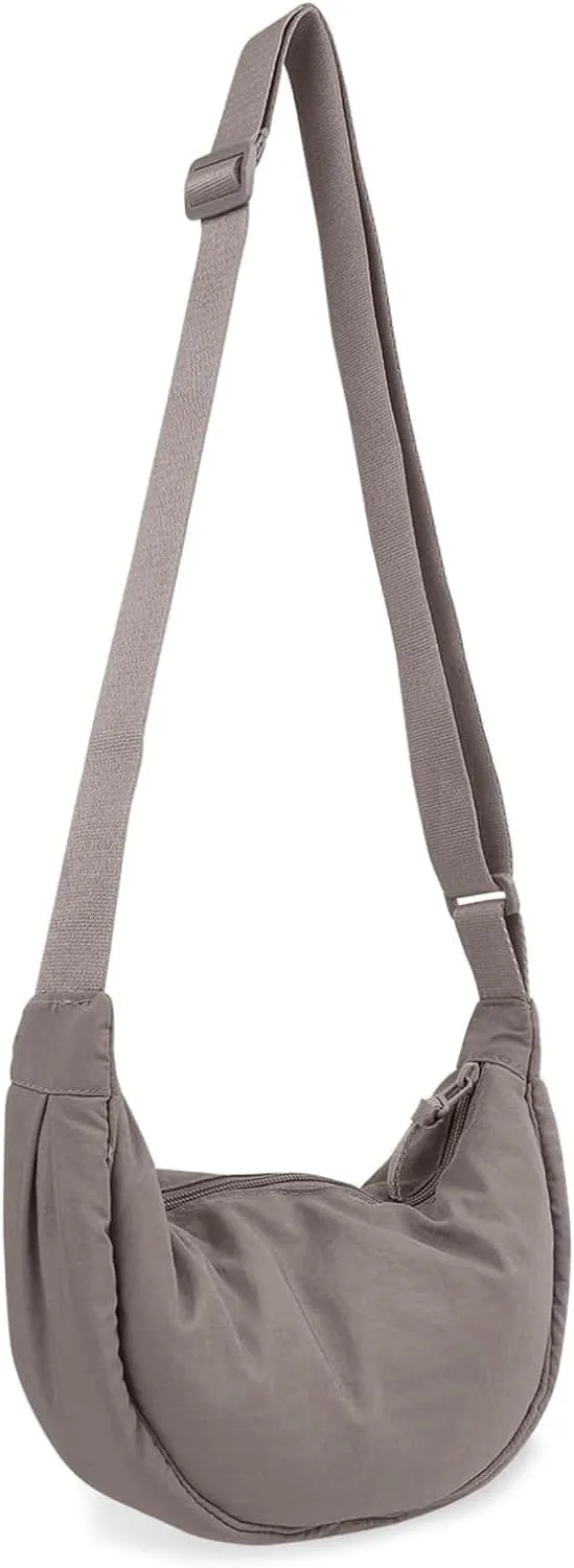 Crossbody Bag Hobo Sling Crescent Bag Women Men Trendy Small Shoulder Bag Purse Dumpling Bag Casual Handbag Adjustable Strap
