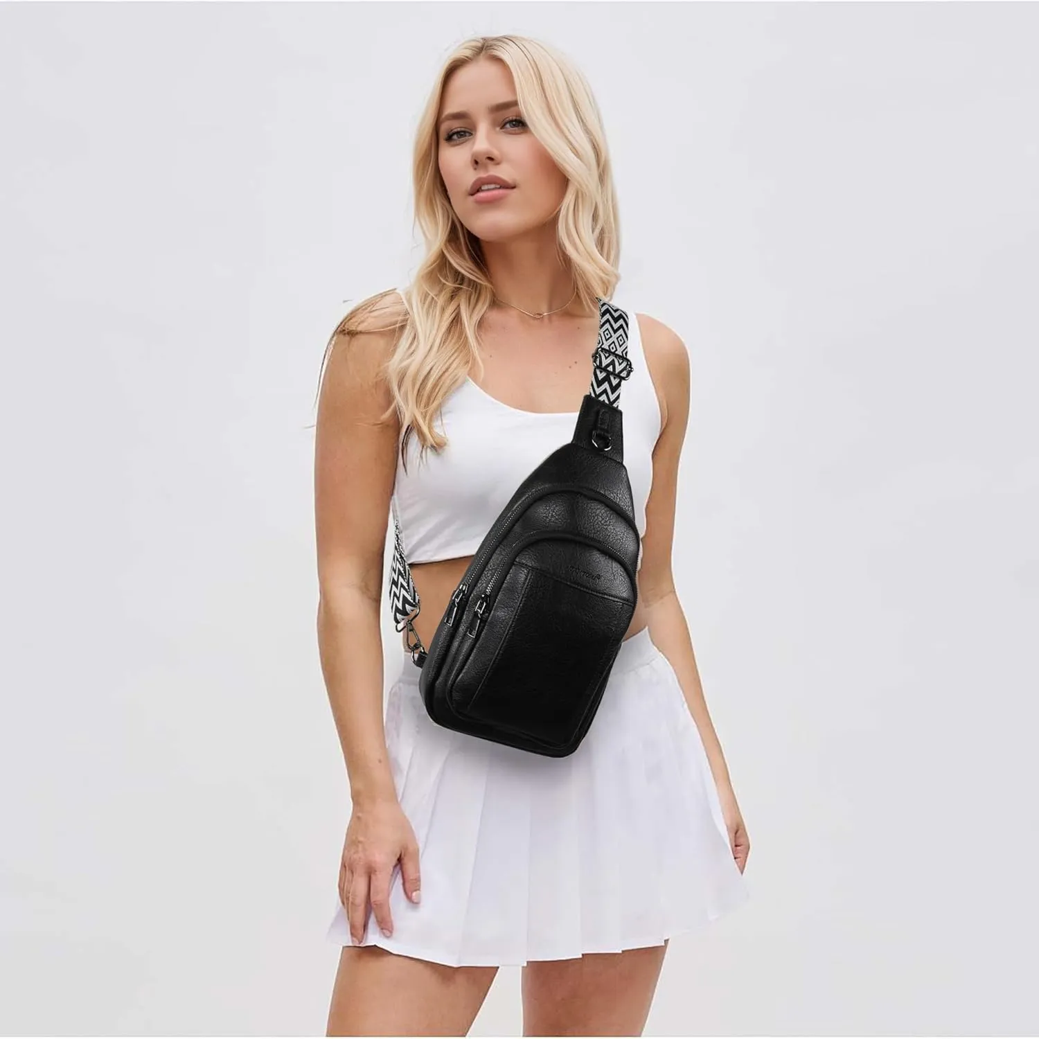 Crossbody Bags for Women, Fashion Small Sling Bag Travel Fanny Packs with Adjustable Shoulder Strap
