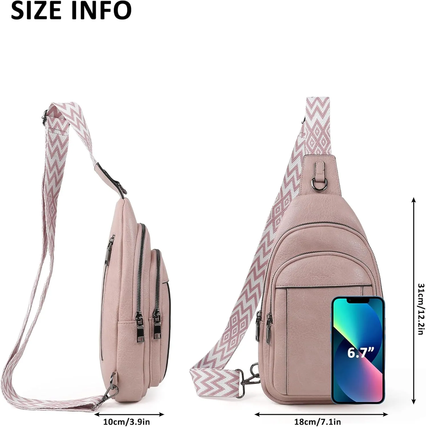 Crossbody Bags for Women, Fashion Small Sling Bag Travel Fanny Packs with Adjustable Shoulder Strap