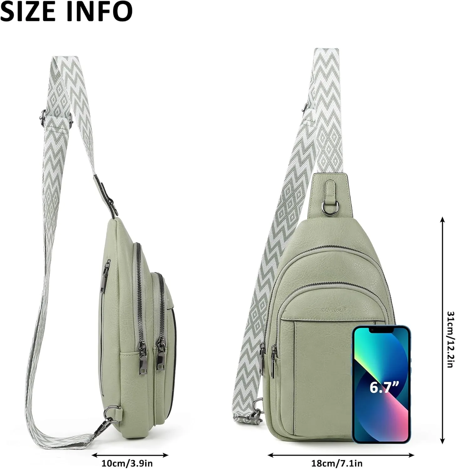 Crossbody Bags for Women, Fashion Small Sling Bag Travel Fanny Packs with Adjustable Shoulder Strap