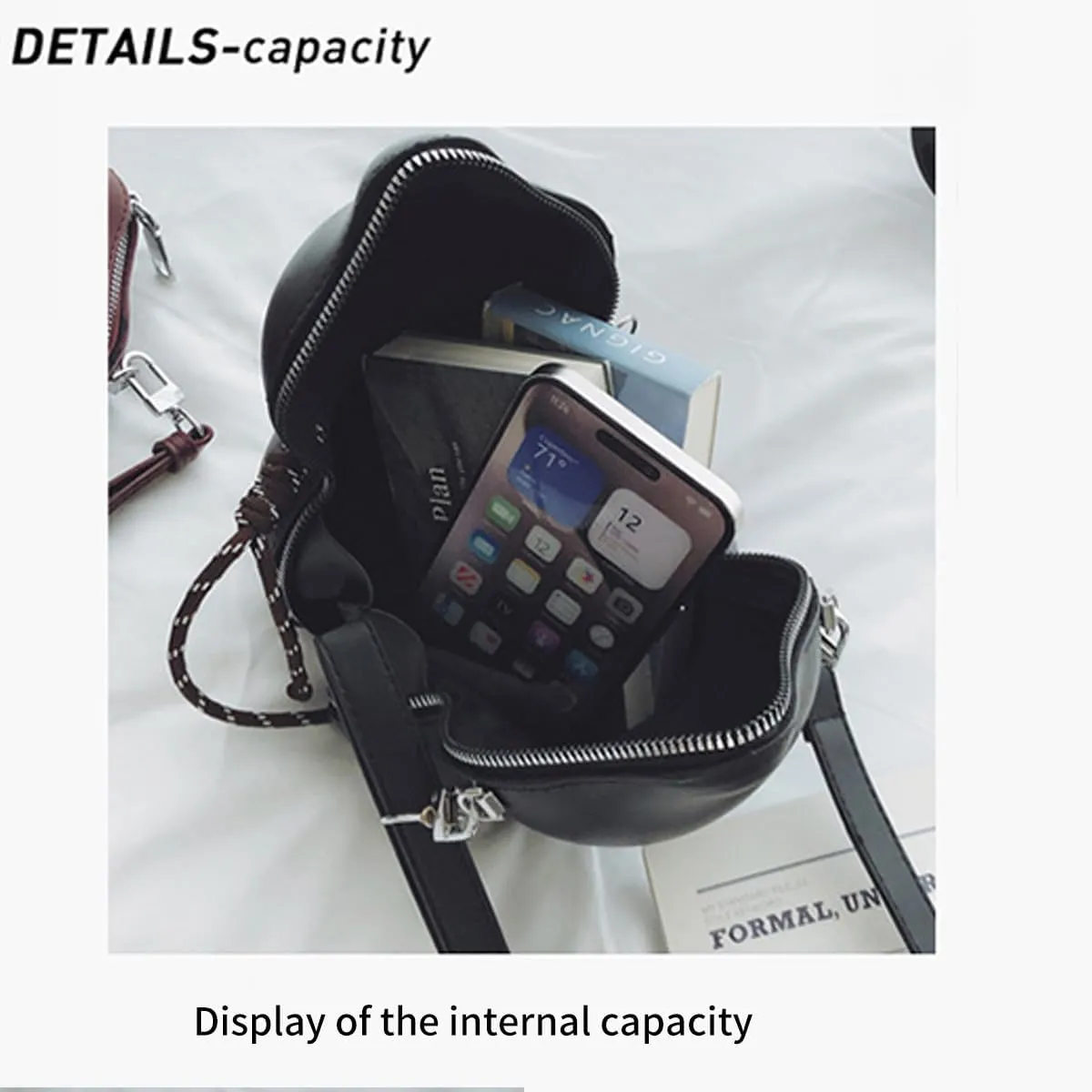 Crossbody Bags for Women Handbag Shaped Sling Backpack Cross Body Fashion Retro-Inspired Casual Daypacks